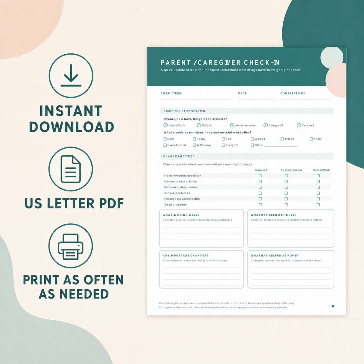 Parent/Caregiver Check In