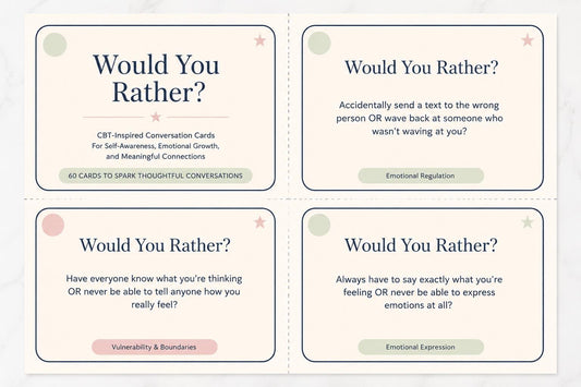 CBT Would You Rather Therapy Cards | Counseling Icebreaker Game (PDF)