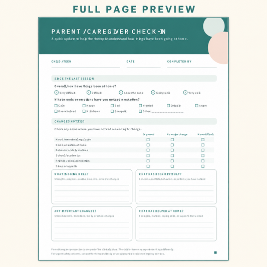 Parent/Caregiver Check In