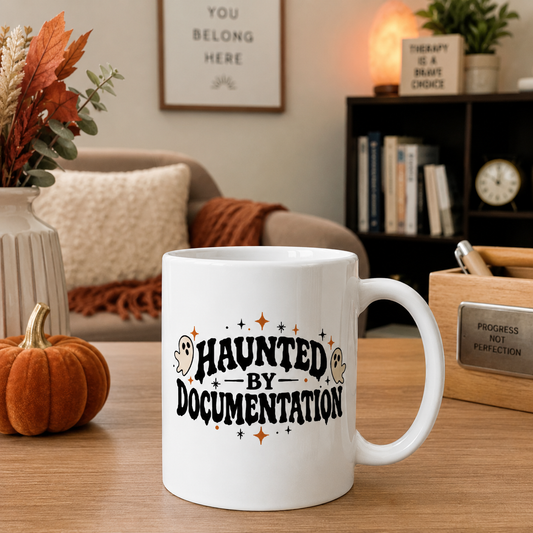 Haunted by Documentation | Halloween Therapy Mug