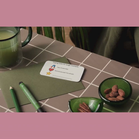 Coping Skills Card | Anxiety, Stress, Grounding Techniques (PDF)
