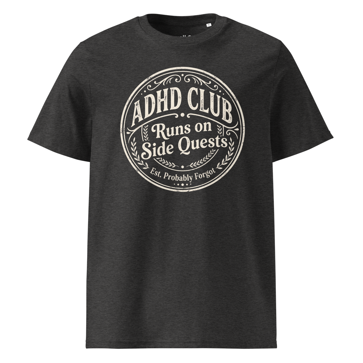 ADHD Club – Runs on Side Quests | Vintage Graphic Tee